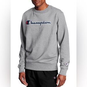 Champion Youth Crewneck Gray Sweater